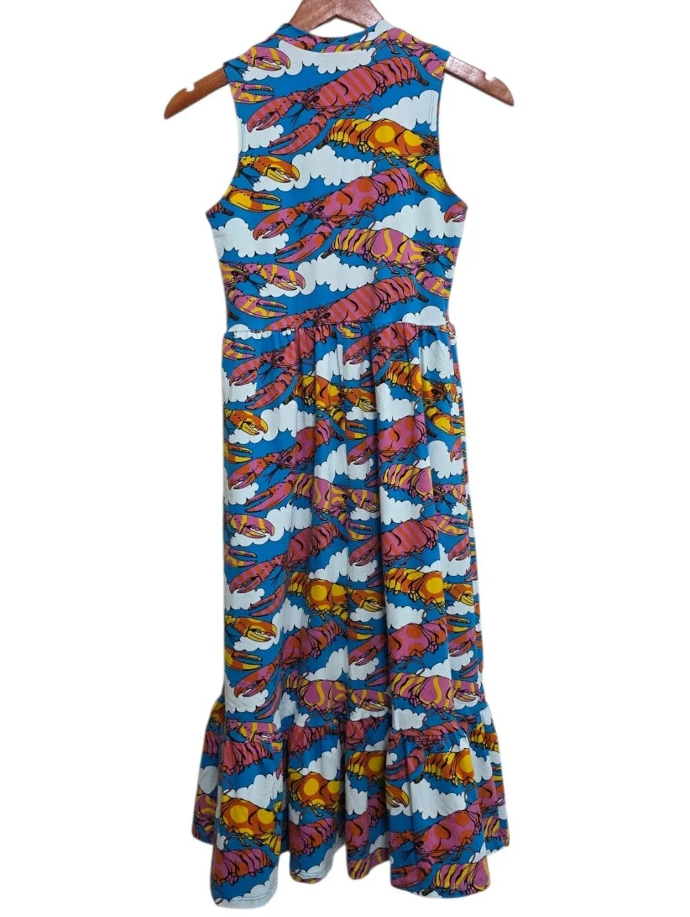 Nooworks Dahlia Dress in Lobster Dream Size Small